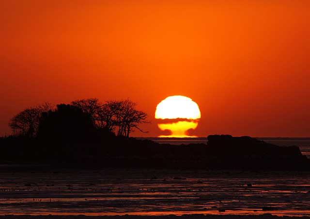 저녁 노을과 함께하는 시간 노을